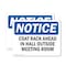 Signmission Coat Rack Ahead In Hall Outside Meeting Room, 14 in W x Rectangle, Plastic OS-2PACK-NS-P-1014-L-10696 - alternate 1